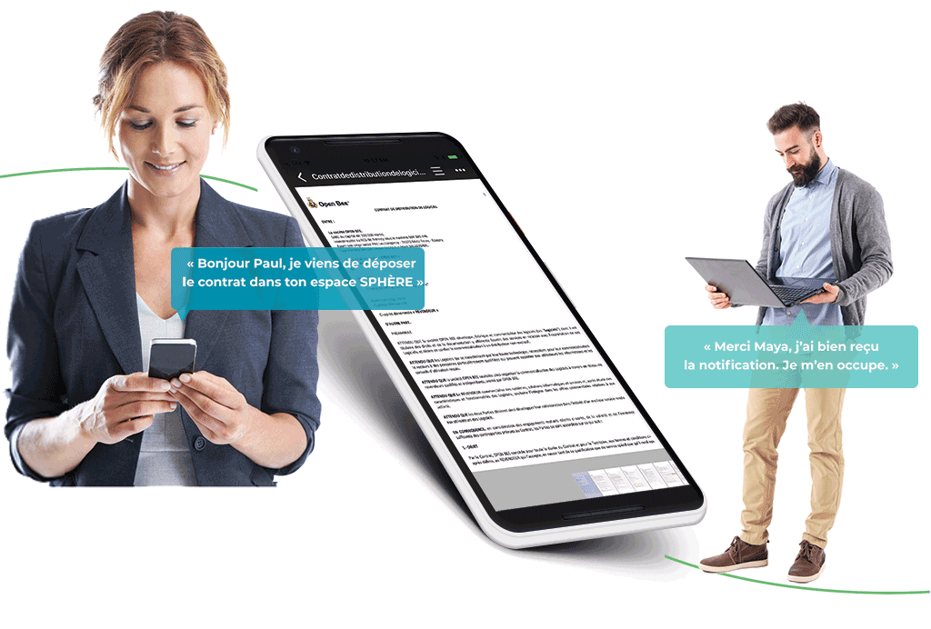 partage de fichiers professionnels
